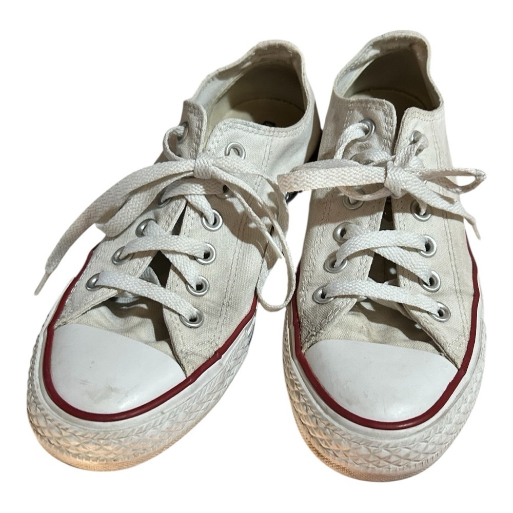 Converse All Star White and Red Sneakers size 5 - Picture 4 of 6
